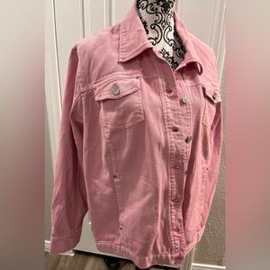 Avon Breast Cancer Crusade Pink Denim Jacket - 2X